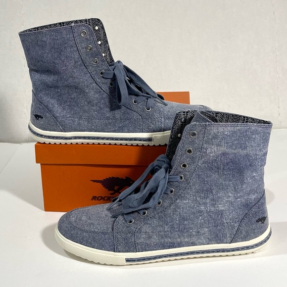 Rocket Dog Penwell Convertible High Top/Low Top
Fold Down Collar Canvas Sneaker - Picture 6 of 16